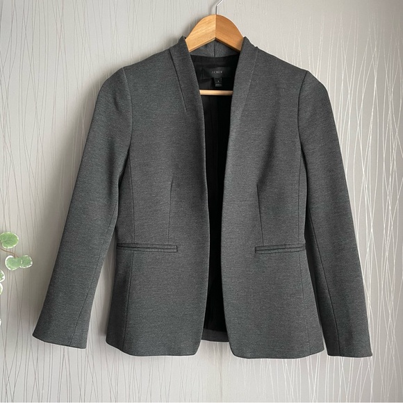 J. Crew Women's Size 2 Heather Gray Going Out Blazer Jacket H2743 - Picture 1 of 14